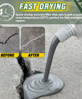 Straight Up Tough Self Leveling Concrete Crack Filler And Cement Joint Sealant For Driveways Patios Sidewalks being applied to crack.