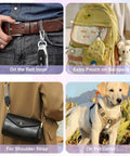 Heavy Duty Detachable Swivel Snap Hooks In Black Set Of Four Lobster Claw Clasps For keychains, bags, and pet collars.