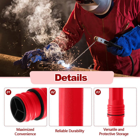 Pro Shop Grade TIG Welding Rod Storage Tubes Set Of Four 40 Inch Airtight Abs Electrode Canisters With Slam Locks To Beat The Humidity And Keep Gear Bone Dry