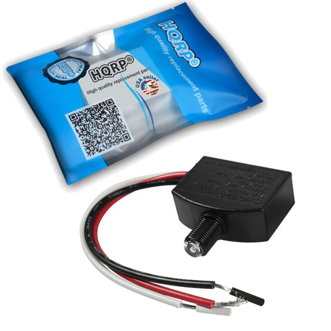 Two Pack Dusk To Dawn Photoelectric Sensor Switch for Indoor Outdoor Lights with blue packaging and wiring