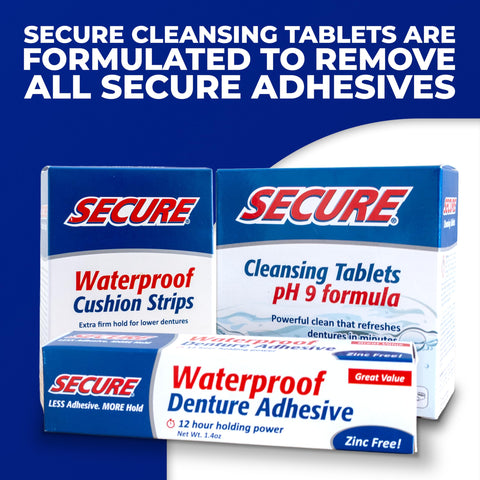 All Day Hold Denture Adhesive Cream For Uppers, Lowers, And Partials With Waterproof Seal, Zinc Free Formula, product packaging