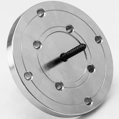 Heavy Duty 4 Inch Steel Wood Lathe Faceplate Built Like A Tank With Eight Mounting Holes And One Inch Threading For Knockout Woodturning Results You Can Count On