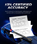 Torque Wrench Set One Quarter Inch, Three Eighths Inch, And One Half Inch Drive For Auto, Motorcycle And Bike Repair with calibration certificate