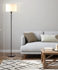 Dope Drum Shade Floor Lamp With Pull Chain On Off And E26 Socket Modern Minimalist Design Tall Standing Lamp for living room