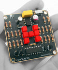 Electronic Dice Soldering Kit For Beginners And Students DIY LED Dice Circuit With 555 Timer And CD4017 Counter in hand