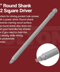 6 inch round shank #2 square driver for washer head pocket hole screws zinc coated number eight by one and a quarter inch