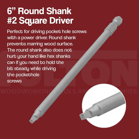 6 inch round shank #2 square driver for washer head pocket hole screws zinc coated number eight by one and a quarter inch