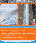 4 Pack Self Adhesive Pre Slit Foam Pipe Insulation Tubes With Aluminum Foil For Outdoor Water Pipes Plumbing And Irrigation Freeze Protection Inside Diameter One Inch Length Fifteen Point Seven Inches Thick Three Eighths Inch