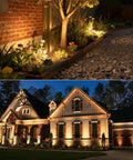 All In One Low Voltage Landscape Lighting Kit With 12W LED Well Lights IP67 Outdoor In Ground Waterproof illuminating garden