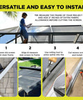 Steps to install 36 Inch By 100 Foot Fiberglass Window Screen Mesh Replacement For Windows Doors Patios And Porches Gray Heavy Duty Multi Use Roll Durable Weather Resistant Screen For Home Installation