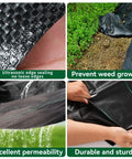 Heavy Duty Weed Barrier Fabric 5 Ft By 100 Ft 3.2 Oz Ground Cover showing durability and permeability