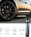 Armor Black Wheel Touch Up Paint Straight Up Easy Fix For Curb Scuffs On Tesla Model Y And Model S Crossflow Induction Alloys, WPB-4239 pen and alloy wheel.