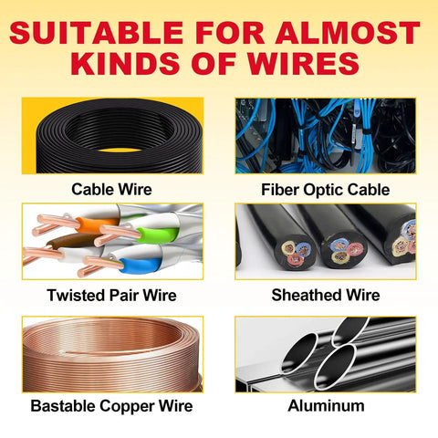 Various wire types suitable for All In One Wire Stripper And Voltage Tester Pliers for AC DC live wire testing and twisting.
