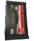 650 FPS Ravin Edition Crossbow Target with Aramid Core visible at an angle showing the handle and logo on the packaging.