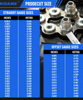 Installed view of SLNIHAMS stainless steel feeler gauge set with 32 straight and 16 offset blades for engine valves.