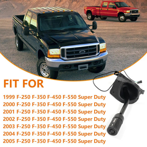 Automatic Transmission Gear Lever With Connector Replacement For F350 F450 F550 5C3Z7210AAA overdrive switch, black plastic