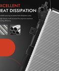 Straight Up Heavy Duty Engine Coolant Radiator Assembly Direct Fit For Kia Ev6 Battery Electric Car 2022 Through 2024 showcasing heat dissipation features.