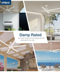Straight Up Awesome 84 Inch Industrial Ceiling Fan With Remote real quiet 6 blade reversible airflow outdoor patio installation