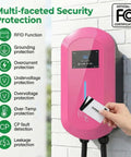 Level 2 Ev Charger To Smoothly Top Off Your EV Battery With 50Amp And 12Kw Raw Juice 240V Hardwired Hookup with security features.