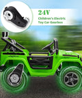 24V Ride On Car Gearbox Upgrade For Kids High Speed Drive Motor Replacement Easy Install RS555 Style Upgrade Boost Power