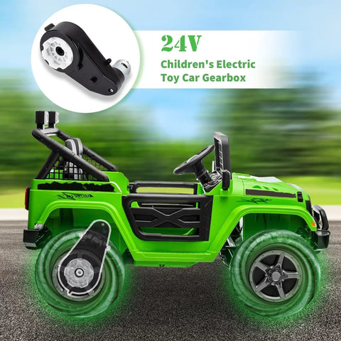 24V Ride On Car Gearbox Upgrade For Kids High Speed Drive Motor Replacement Easy Install RS555 Style Upgrade Boost Power