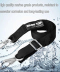 Adjustable Bimini Top Straps For Boats Marine Webbing With Stainless Steel Snap Hooks Heavy Duty UV Resistant 2-Pack