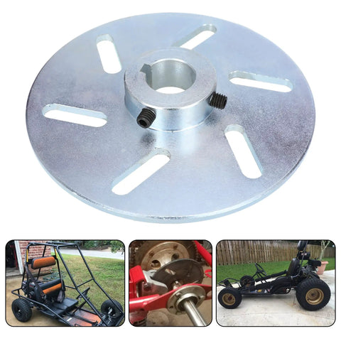 Heavy Duty 6 Inch Mechanical Brake Disc Rotor One Inch Bore Quarter Inch Keyway for Manco ASW Buggies and Drift Trikes