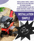 Border Edger Attachment Kit For Earthquake Cultivators MAC MC33 MC43 MC440 Series Replaces 15073 Easy Install For Clean Edging