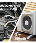 Image showing automotive air conditioning repair and home A/C unit for repair comparison.