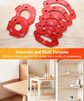 7 Piece Router Corner Radius Template Kit With 18 Radius Angles In Aluminum Alloy 3 In 1 Radius Jig for precise edge rounding