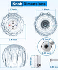 Faucet Repair Kit With Handle For Delta And Peerless RP44123 Includes Ball Assembly Seats Springs Cam Cap Adjusting Ring Bonnet And Knob Handle dimensions and components