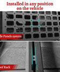 MOLLE panels and roof rack for shovel holder with rubber grip mount kit fits 0.79 to 1.79 inch tool handles quick release