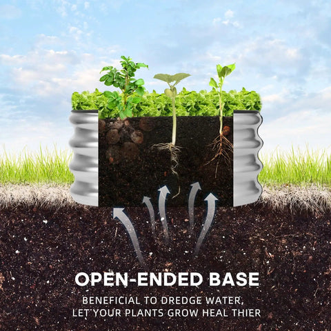 Raised Garden Bed Kit 2x2x1ft Galvanized Outdoor Planter Boxes, open base for water drainage, ideal for vegetables and flowers.