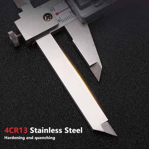 Offset Jaw Caliper 8 Inch 200mm Stainless Steel Vernier Caliper With Inch And Metric Readouts, High Resolution 0.01mm 0.0005in