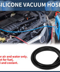 Silicone Vacuum Hose 6 Ft 3/8 Inch ID 10mm 2.5mm Thickness High Temperature Black For Ford And Other Vehicles Universal Vacuum Line Tubing in automotive use