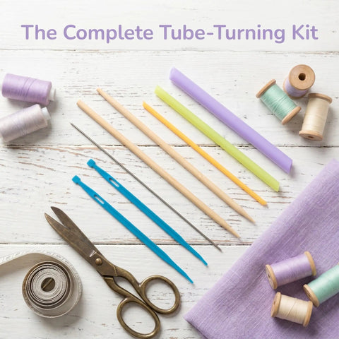 Fabric Loop Tube Turner Sewing Tool For DIY Crafting And Garment Making, Handy Threading Device For Hand Knitting And Craft Projects, Plastic And Metal Materials, Versatile Reliable Beginner Friendly Go To Helper, set with fabric tubes