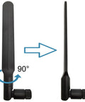 High Gain 9 dBi Wideband Omni Antenna adjustable angle view with 90-degree rotation for 3G 4G LTE Networks 698 2700 MHz