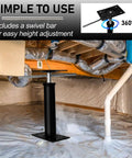 Adjustable Jack Posts For Leveling 11 To 16 Inches, Built To Tackle Sagging Floors, installed in basement