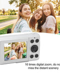 Dope 16MP High Definition Camera With 1080P Video Recording And 16X Digital Zoom, showing screen capturing group photo outdoors.