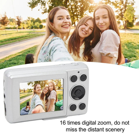 Dope 16MP High Definition Camera With 1080P Video Recording And 16X Digital Zoom, showing screen capturing group photo outdoors.