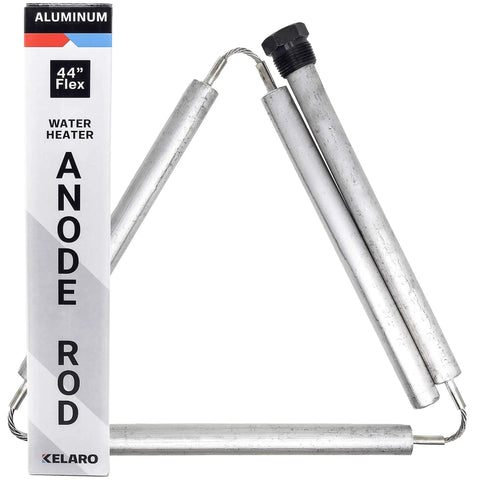 Aluminum Zinc Water Heater Anode Rod 44 Inch Flexible Eliminates Sulfur Odor Extends Hot Water Heater Life Sacrificial Rod Attracts Bacteria Helps Protect Tank Ideal For Tight Spaces Easy Install