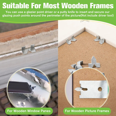 Heavy Duty Zinc Plated Glazier Points For Picture And Glass Framing A Kickass 250 Pack Rust Free Steel Fasteners That Honestly Put Other Brands To Shame