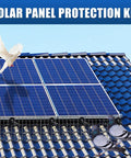 Solar Panel Bird Mesh Guard 6 Inch By 50 Foot Black PVC Coated Steel Netting Keeps Birds And Critters From Nesting Under Panels