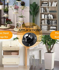24 Pack Self Adhesive Caster Wheels One Inch Low Profile Swivel Glides With Smooth Ride Steel Cores No Fuss Heavy Duty Furniture Rollers for use under flower stands and storage boxes.