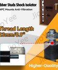 Rugged Rubber Shock Isolator Mounts For Anti Vibration 30x25mm M6 with 23mm Thread Length in Workshop Setting