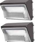Crazy Bright 90W Outdoor LED Wall Pack With Dusk To Dawn Photocell, IP65 Waterproof 5000K Daylight, pack of 2, side view