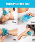 Hot And Cold Gel Packs 3x5 Inches Reusable Ice Packs For Injuries Headaches Joints And Fever Relief Puncture Proof Material Six Pack used on elbow, shoulder, arm, neck