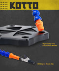 Six Arm Third Hand Soldering Station With Non Slip Aluminum Base Rotatable Octopus Style Helping Arms And Alligator Clamps