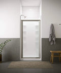 Bathroom with Alteo Rite Temp Shower Trim With Lever Handle And 1.75 GPM Showerhead, towel, bench, and plant