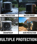 Heavy Duty HVAC Pipe Insulation Wrap For Central Air Conditioning And Mini Splits No Sweat All Weather, hail, water, snow, sun protection